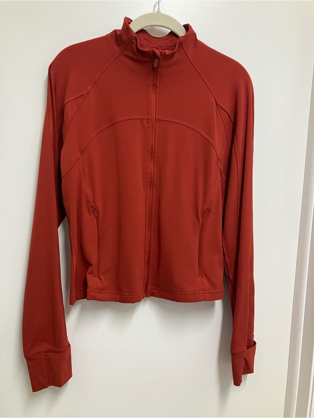Lululemon Define Cropped Nulu Jacket CAYENNE color size 12